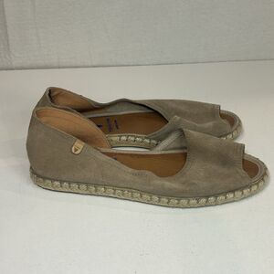 Verbenas Women’s Espadrilles Spain Suede Peep Toe Shoes Size 40/ 10 Bohemian